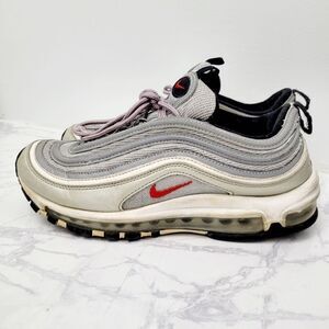 Nike Air Max 97 Silver Running Shoes Size: 8 US